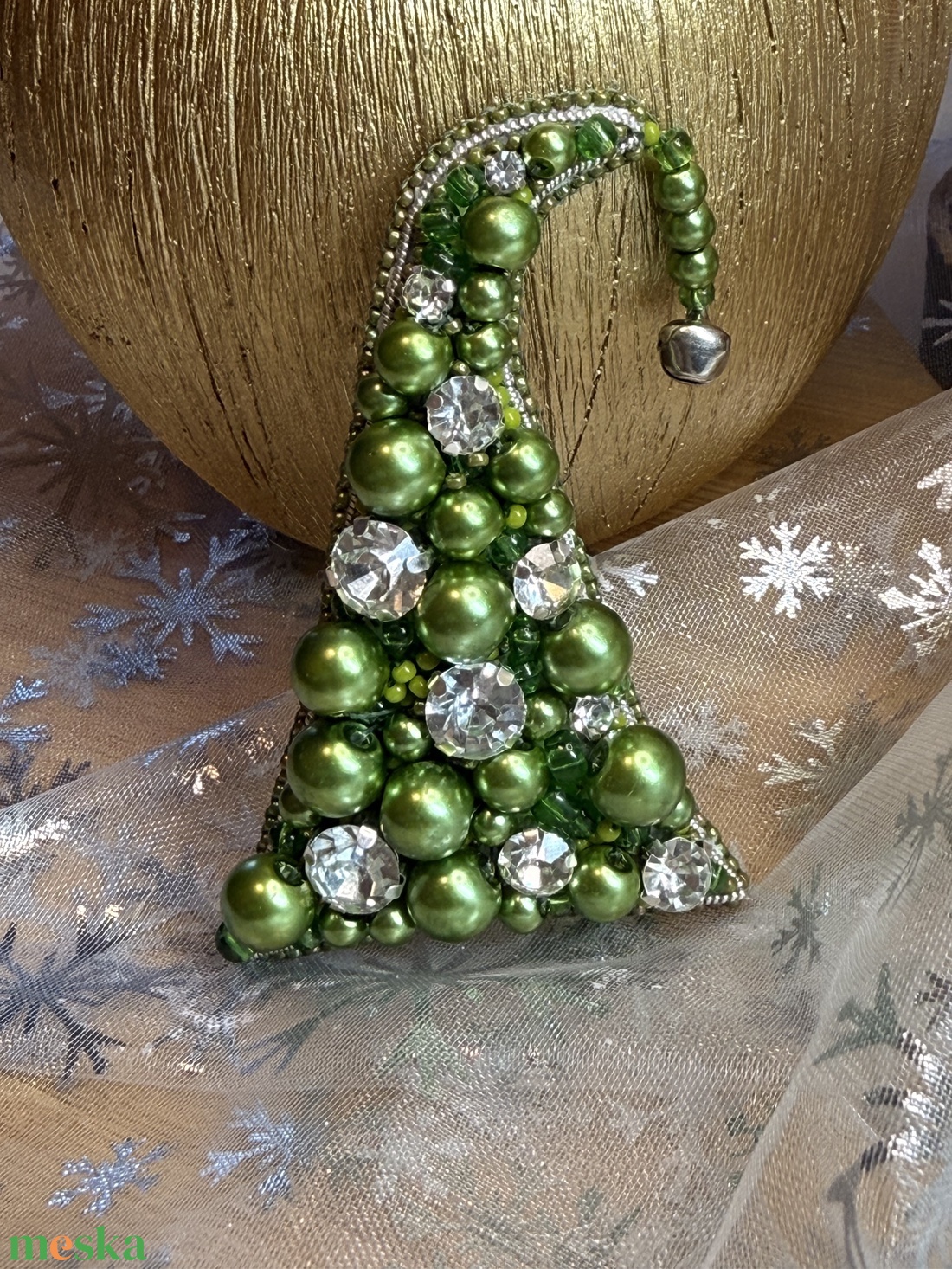 Grincsfa bross - ékszer - kitűző és bross - Meska.hu