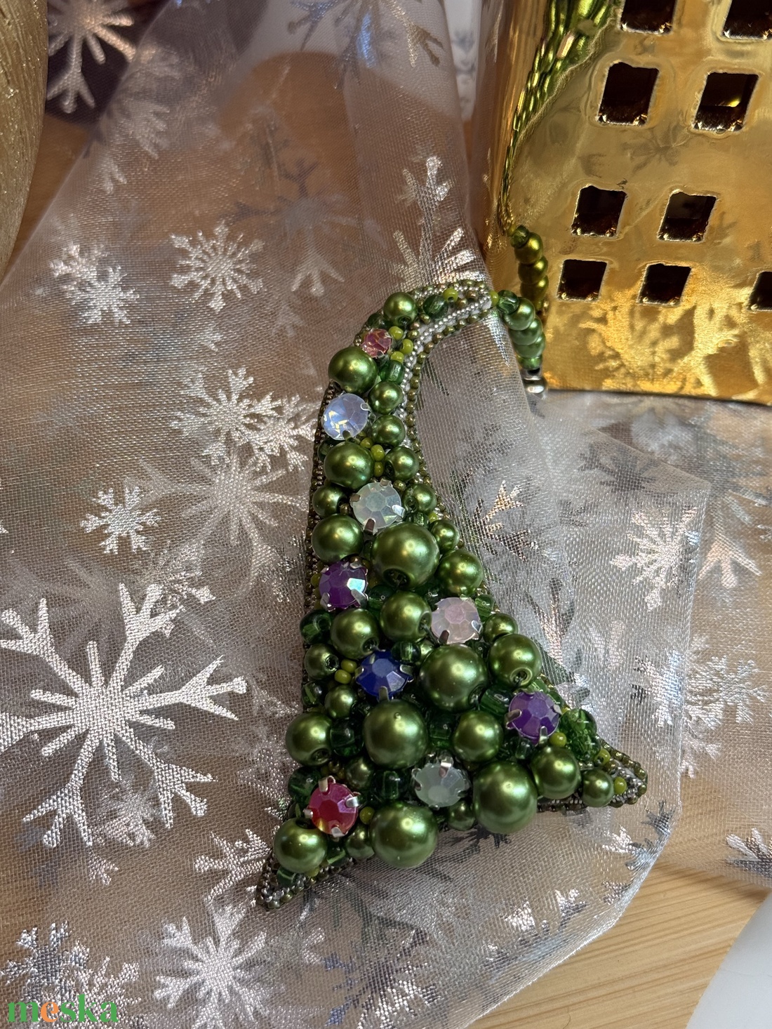 Grincsfa bross - ékszer - kitűző és bross - Meska.hu