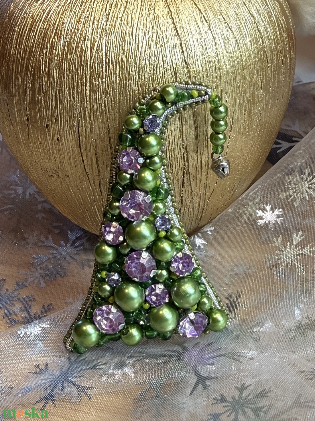 Grincsfa bross - ékszer - kitűző és bross - Meska.hu