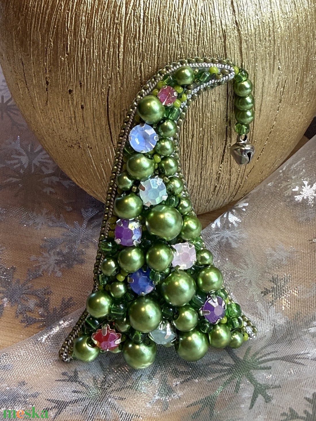 Grincsfa bross - ékszer - kitűző és bross - Meska.hu