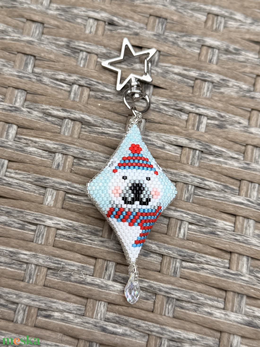 Jegesmedvés kulcstartó, dísz - táska & tok - kulcstartó & táskadísz - kulcstartó - Meska.hu