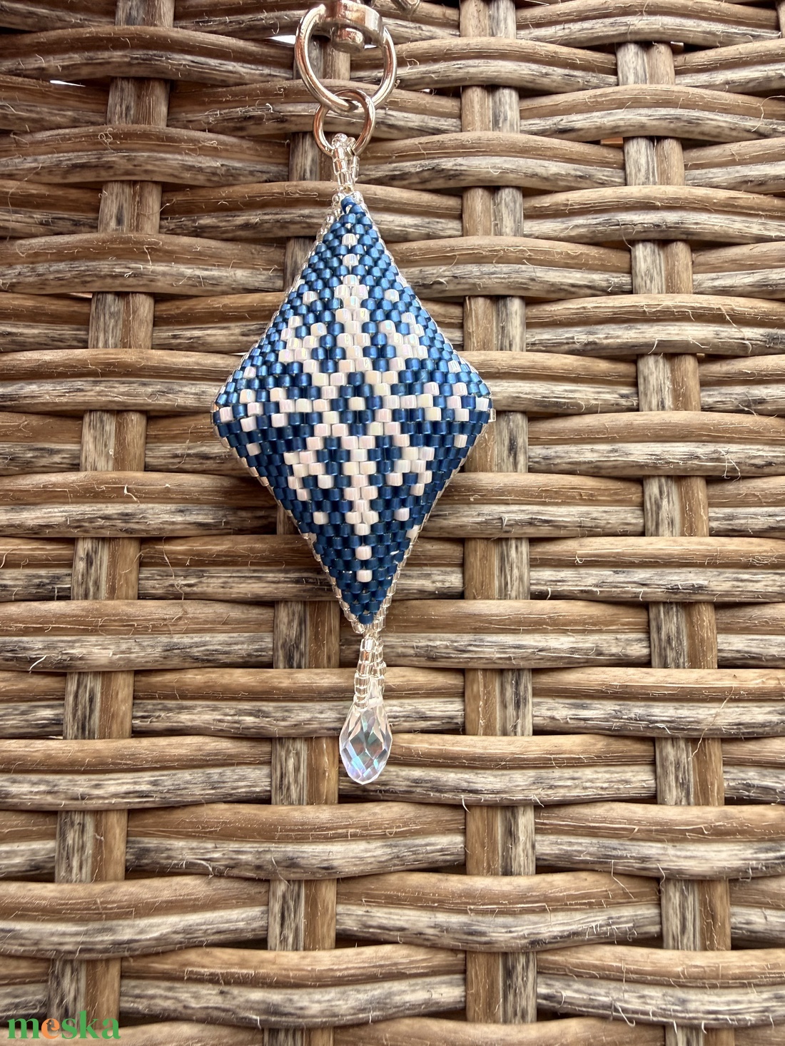 Hópelyhes kulcstartó, dísz - táska & tok - kulcstartó & táskadísz - kulcstartó - Meska.hu