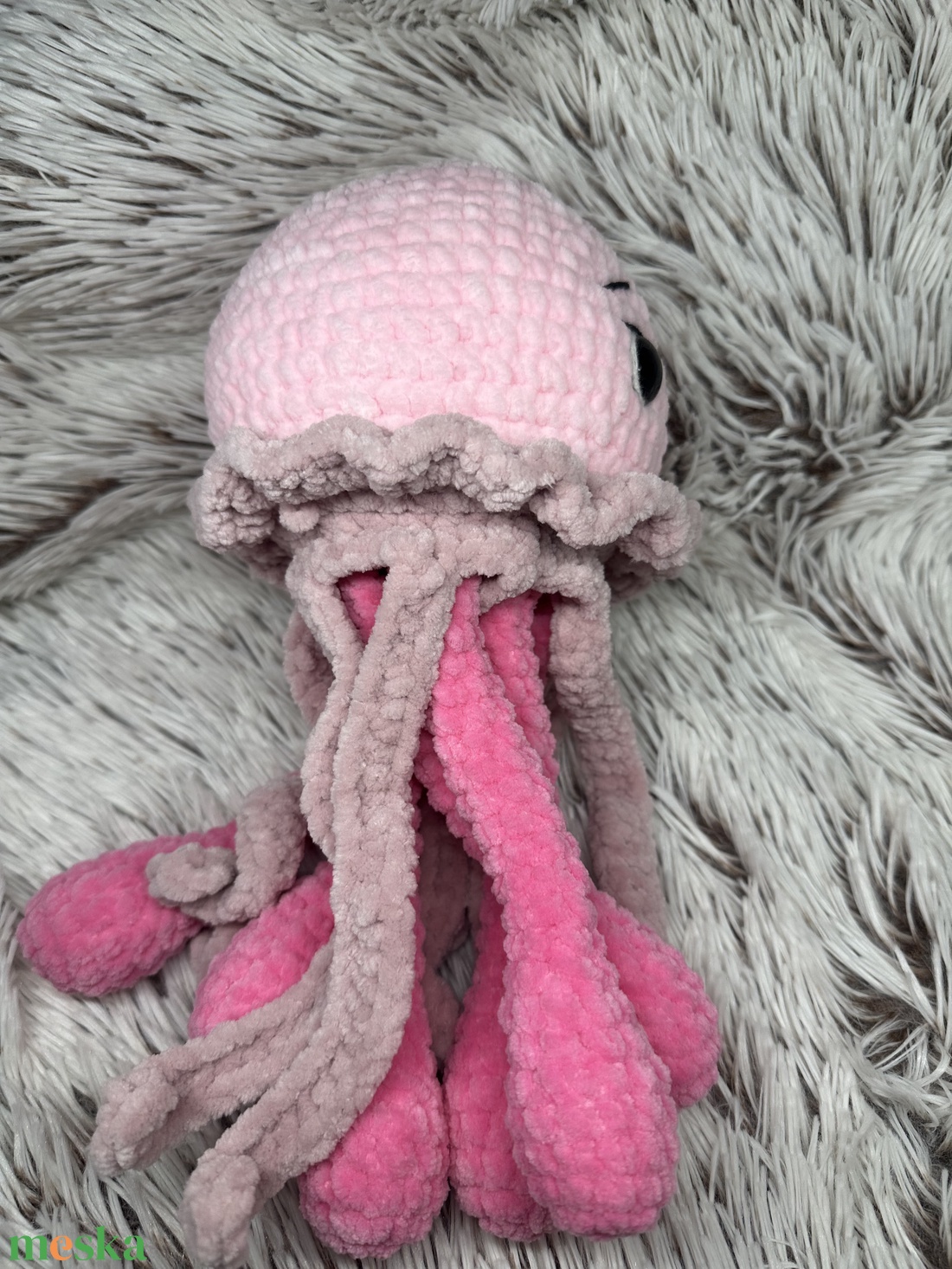 Horgolt medúza plüss - játék & sport - plüssállat & játékfigura - más figura - Meska.hu