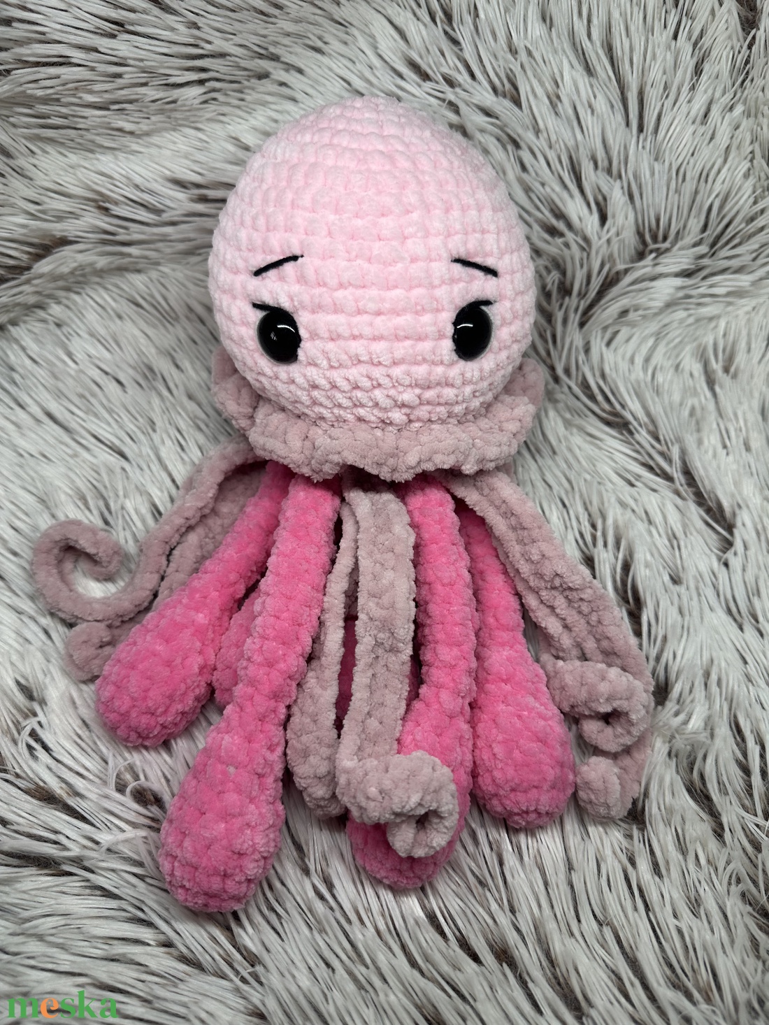 Horgolt medúza plüss - játék & sport - plüssállat & játékfigura - más figura - Meska.hu