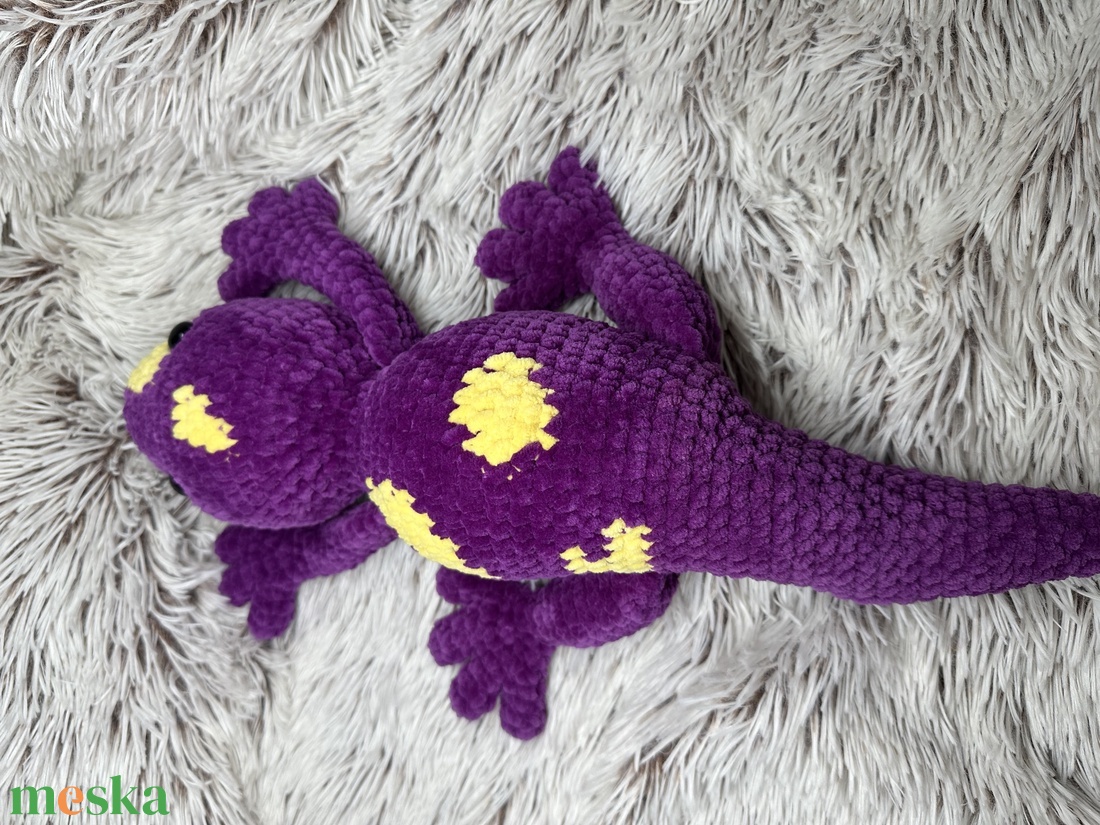 Horgolt szalamandra - játék & sport - plüssállat & játékfigura - más figura - Meska.hu