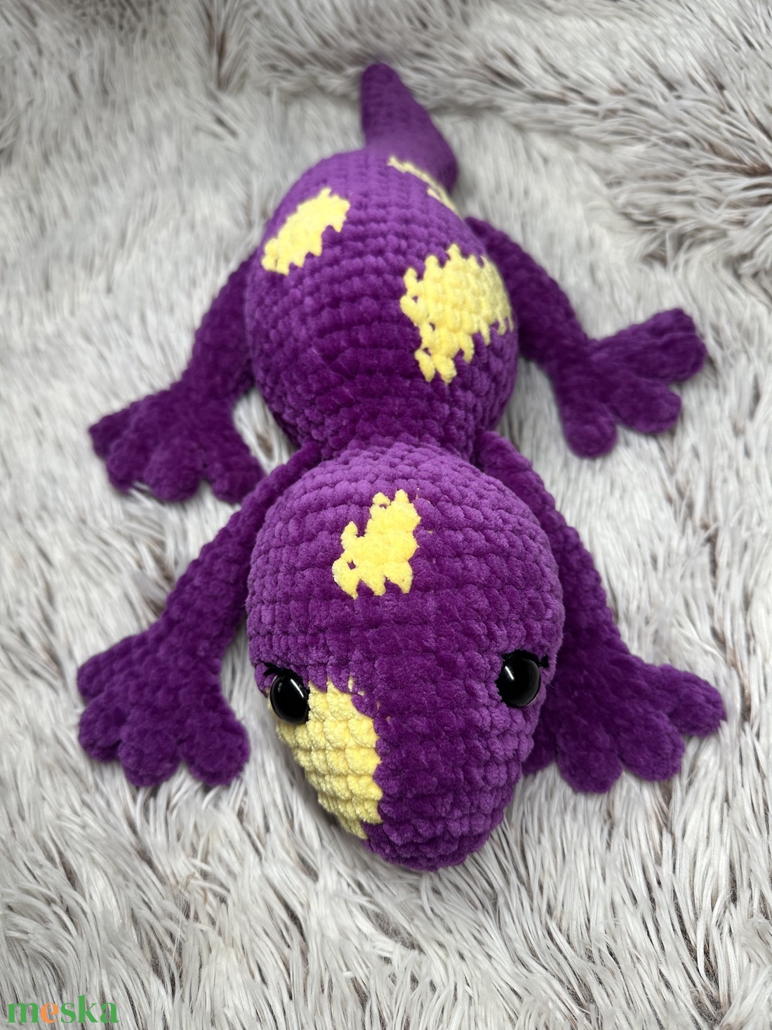 Horgolt szalamandra - játék & sport - plüssállat & játékfigura - más figura - Meska.hu