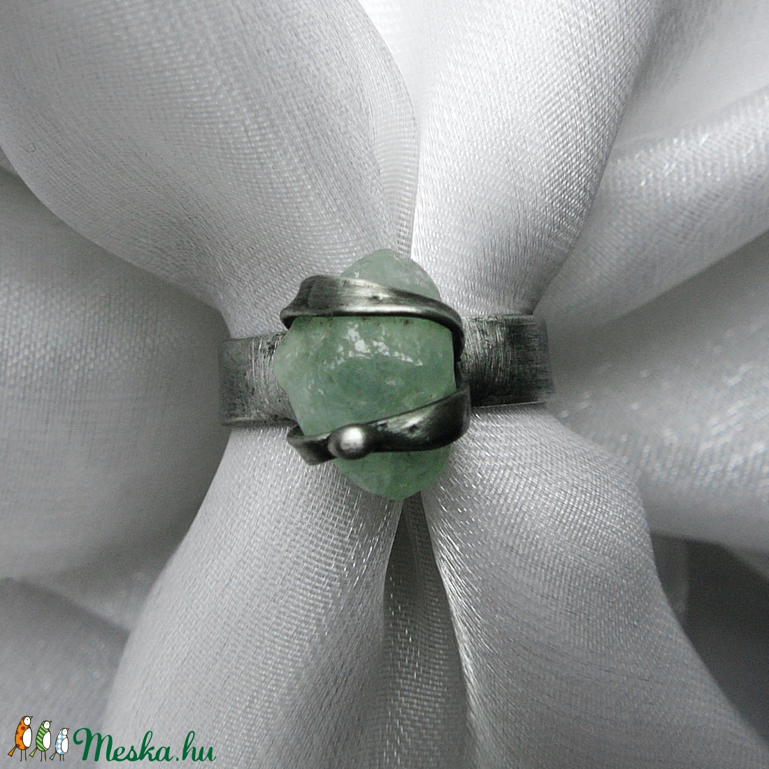 Akvamarin gyűrű -  - Meska.hu