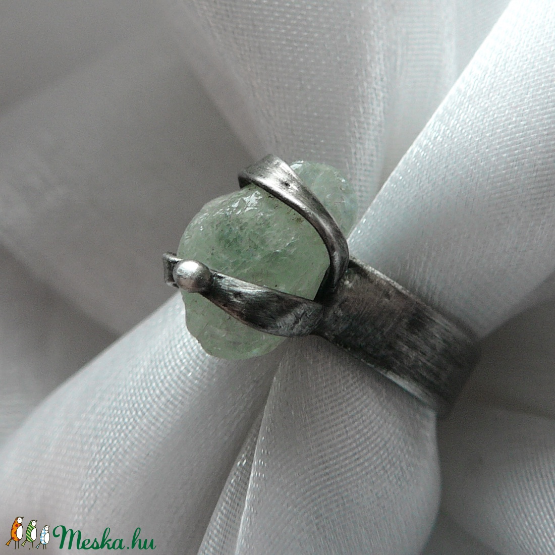 Akvamarin gyűrű -  - Meska.hu