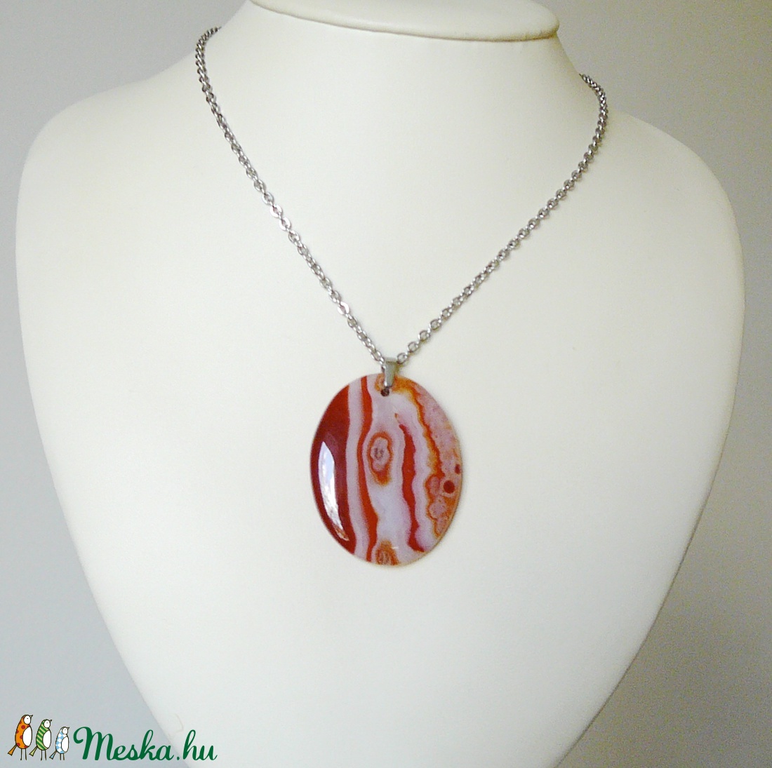 LEFOGLALVA! Karneol medál - ékszer - nyaklánc - medálos nyaklánc - Meska.hu
