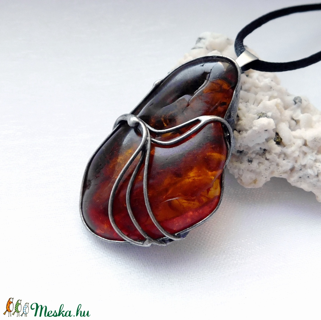 FOGLALVA! Balti borostyán medál - ékszer - nyaklánc - medálos nyaklánc - Meska.hu