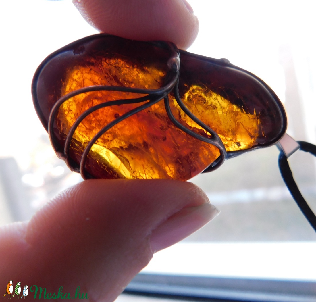 FOGLALVA! Balti borostyán medál - ékszer - nyaklánc - medálos nyaklánc - Meska.hu