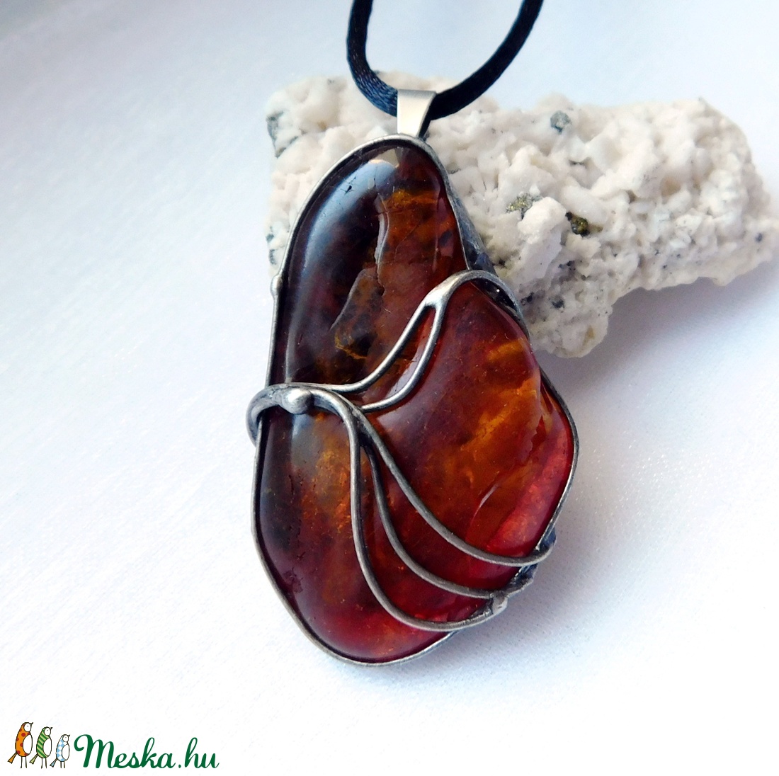 FOGLALVA! Balti borostyán medál - ékszer - nyaklánc - medálos nyaklánc - Meska.hu