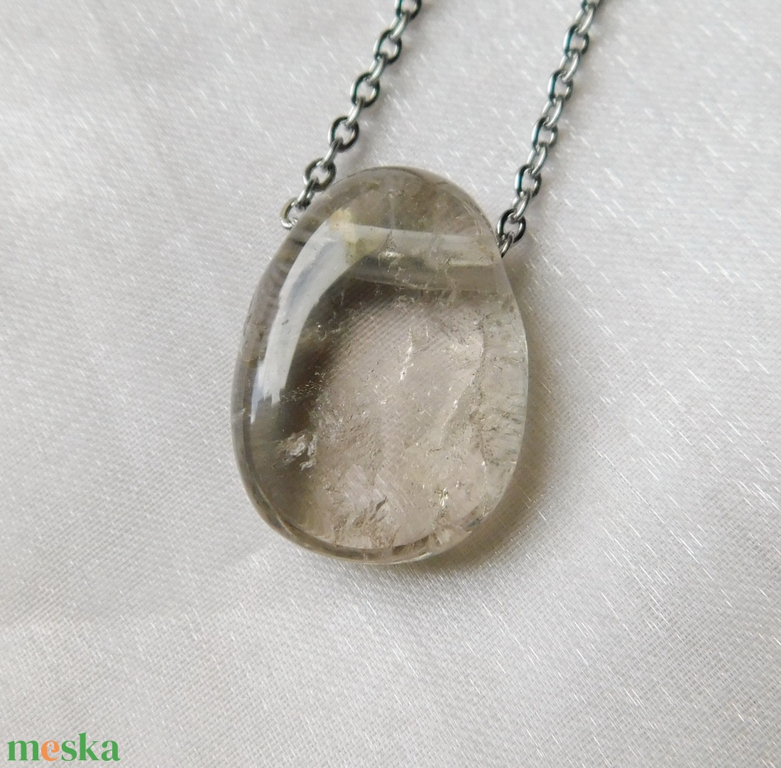 Füstkvarc medál - ékszer - nyaklánc - medálos nyaklánc - Meska.hu