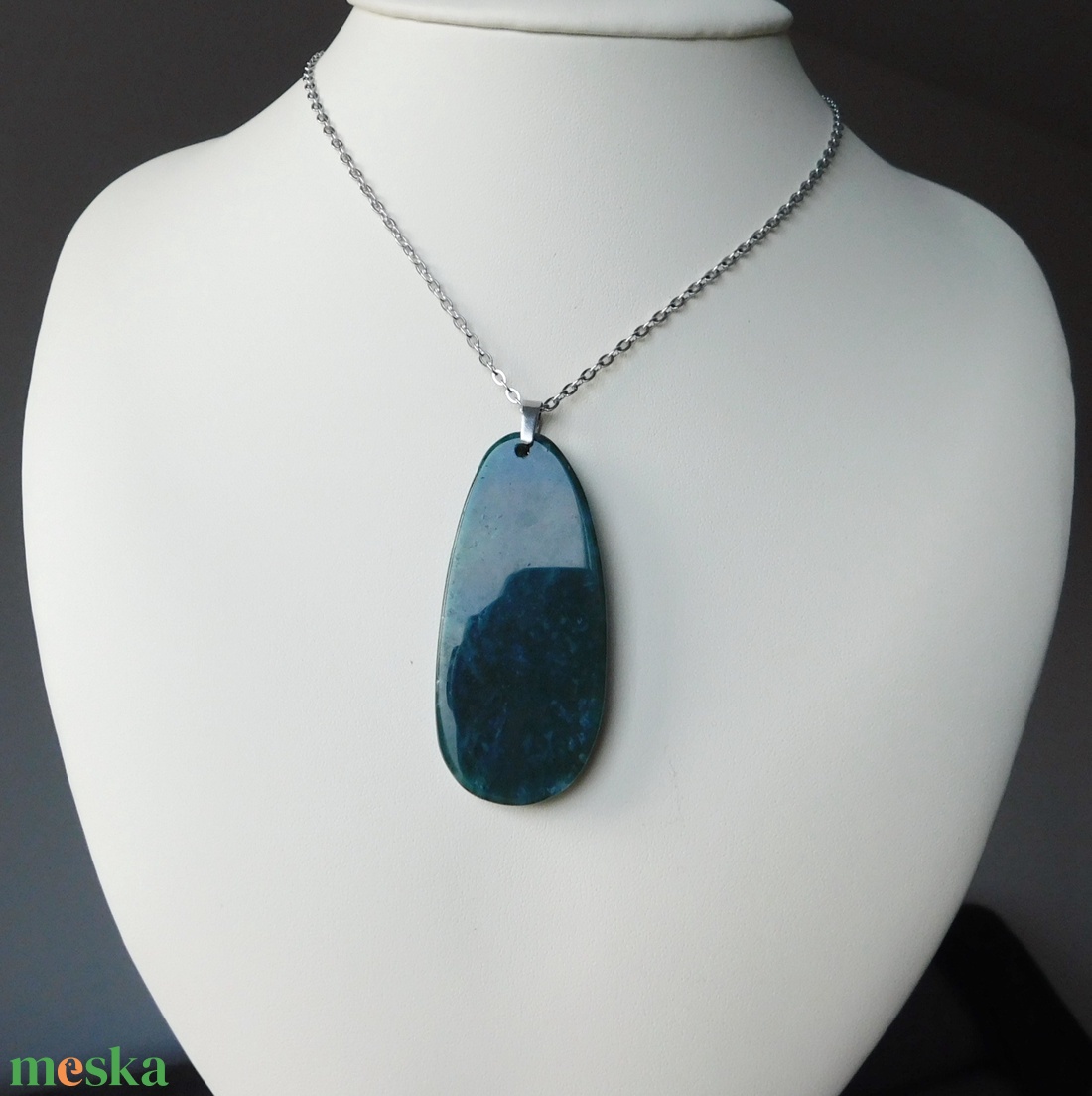 Indiaachát medál - ékszer - nyaklánc - medál - Meska.hu