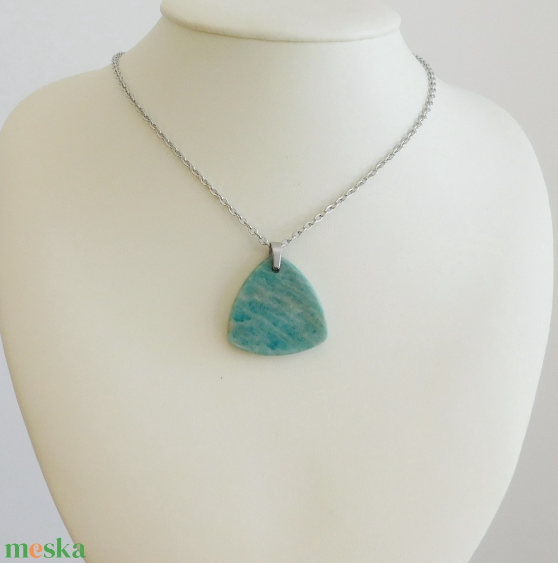 Amazonit medál - ékszer - nyaklánc - medál - Meska.hu