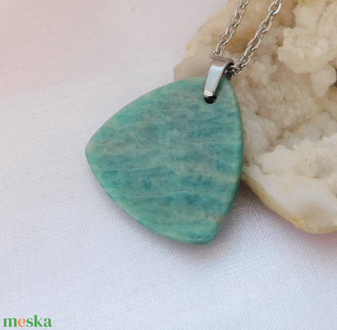 Amazonit medál - ékszer - nyaklánc - medál - Meska.hu