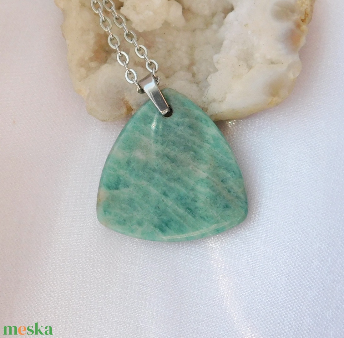 Amazonit medál - ékszer - nyaklánc - medál - Meska.hu