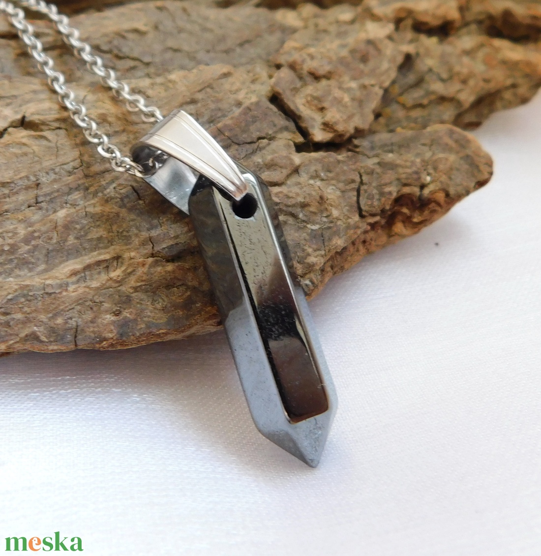 Hematit medál - ékszer - nyaklánc - medál - Meska.hu