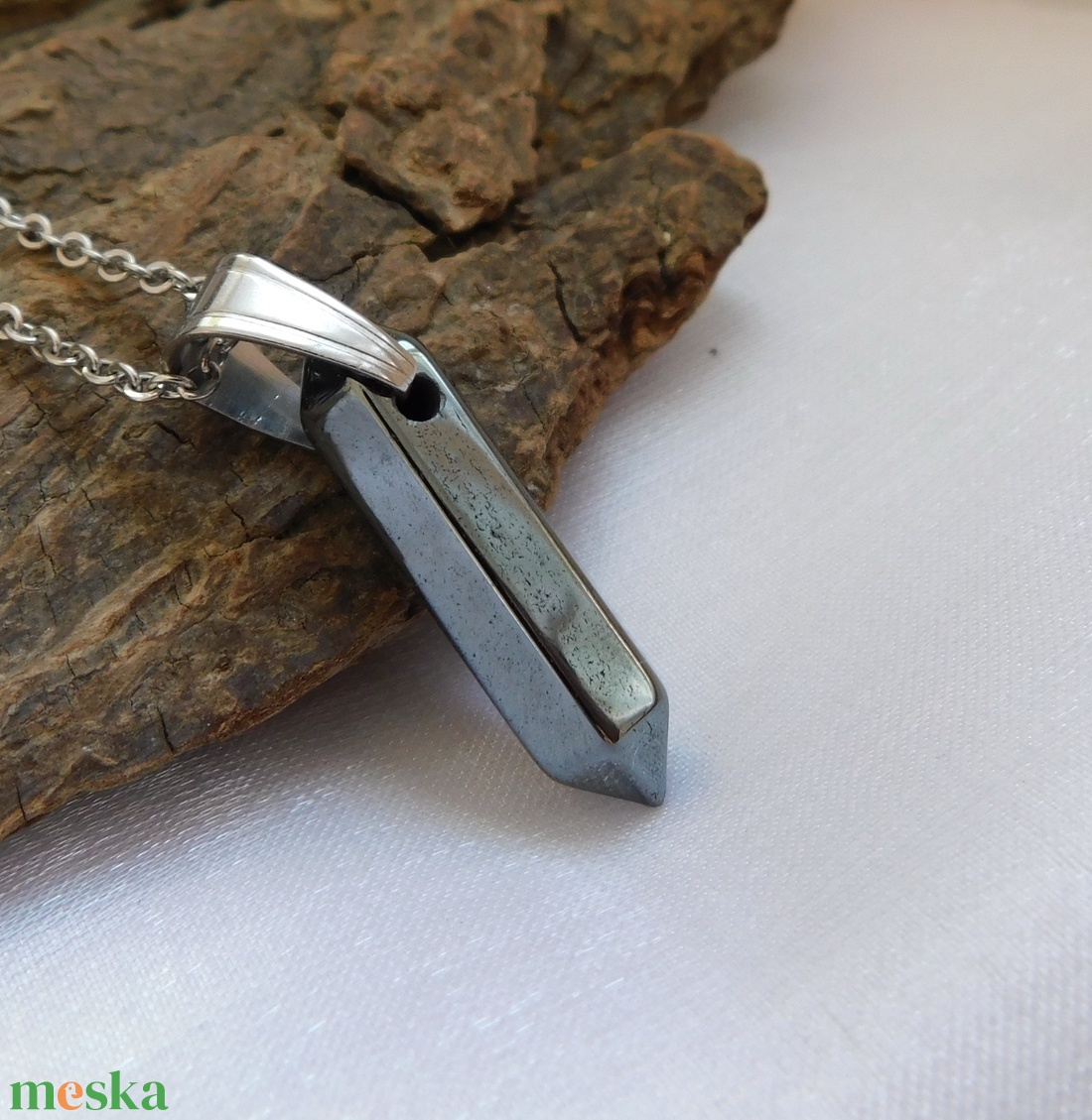 Hematit medál - ékszer - nyaklánc - medál - Meska.hu
