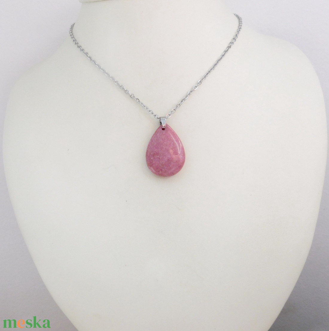 Rodonit medál - ékszer - nyaklánc - medálos nyaklánc - Meska.hu