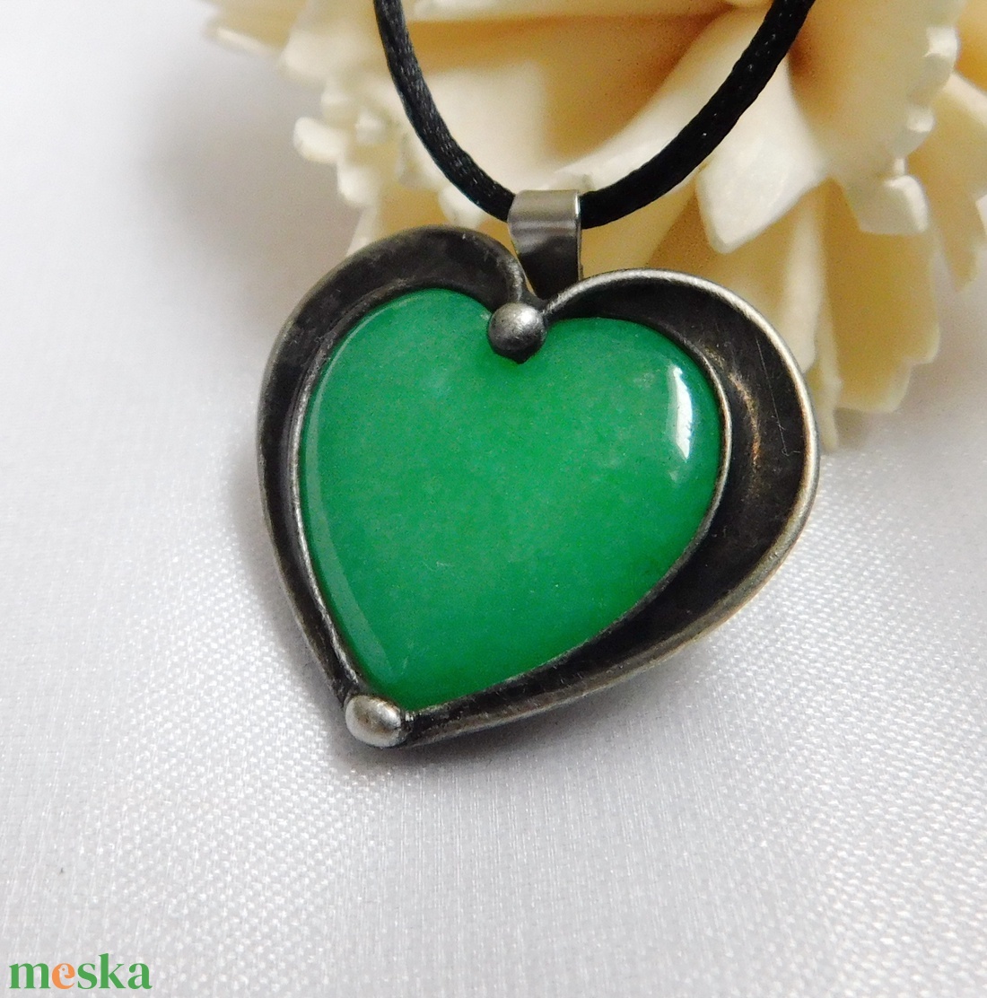 Jáde medál - ékszer - nyaklánc - medálos nyaklánc - Meska.hu