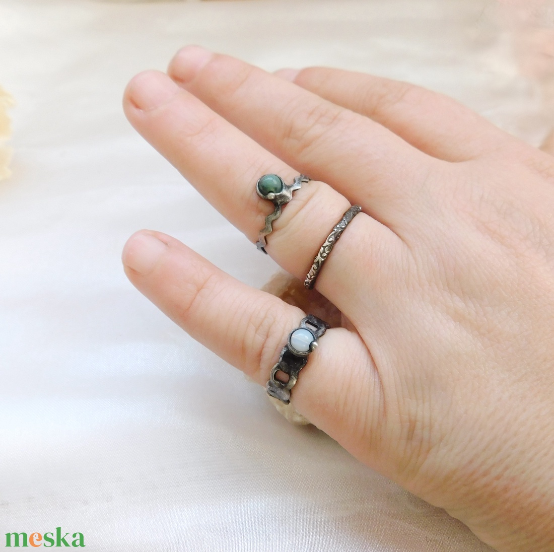 Opalit gyűrű  -  - Meska.hu