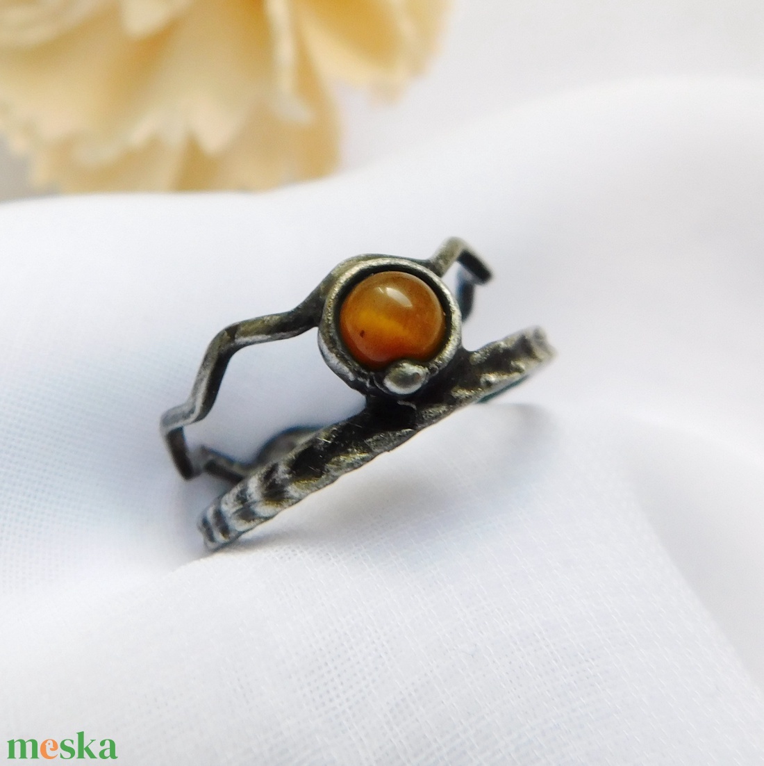 Tigrisszem gyűrű - ékszer - gyűrű - statement gyűrű - Meska.hu