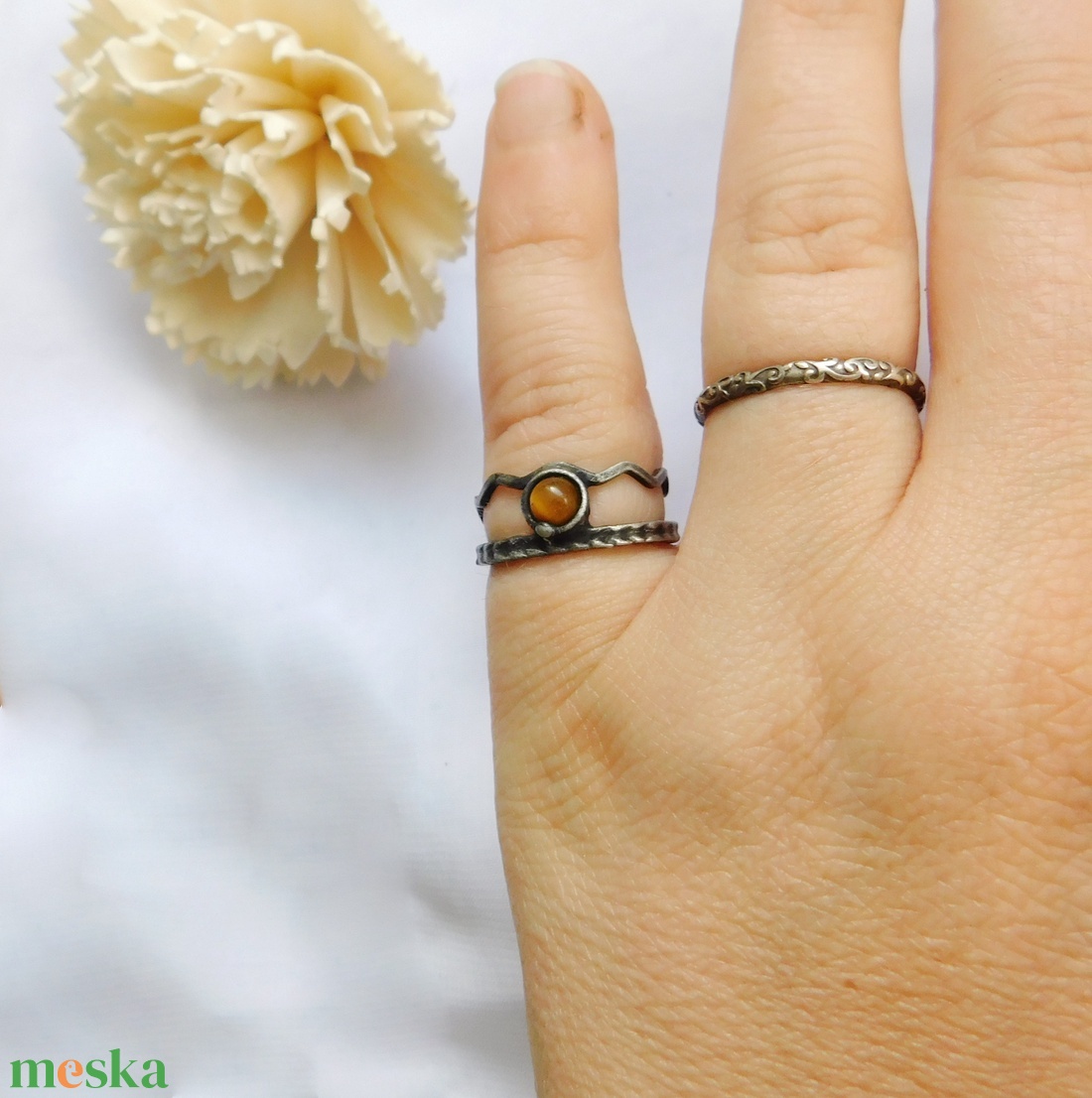 Tigrisszem gyűrű - ékszer - gyűrű - statement gyűrű - Meska.hu