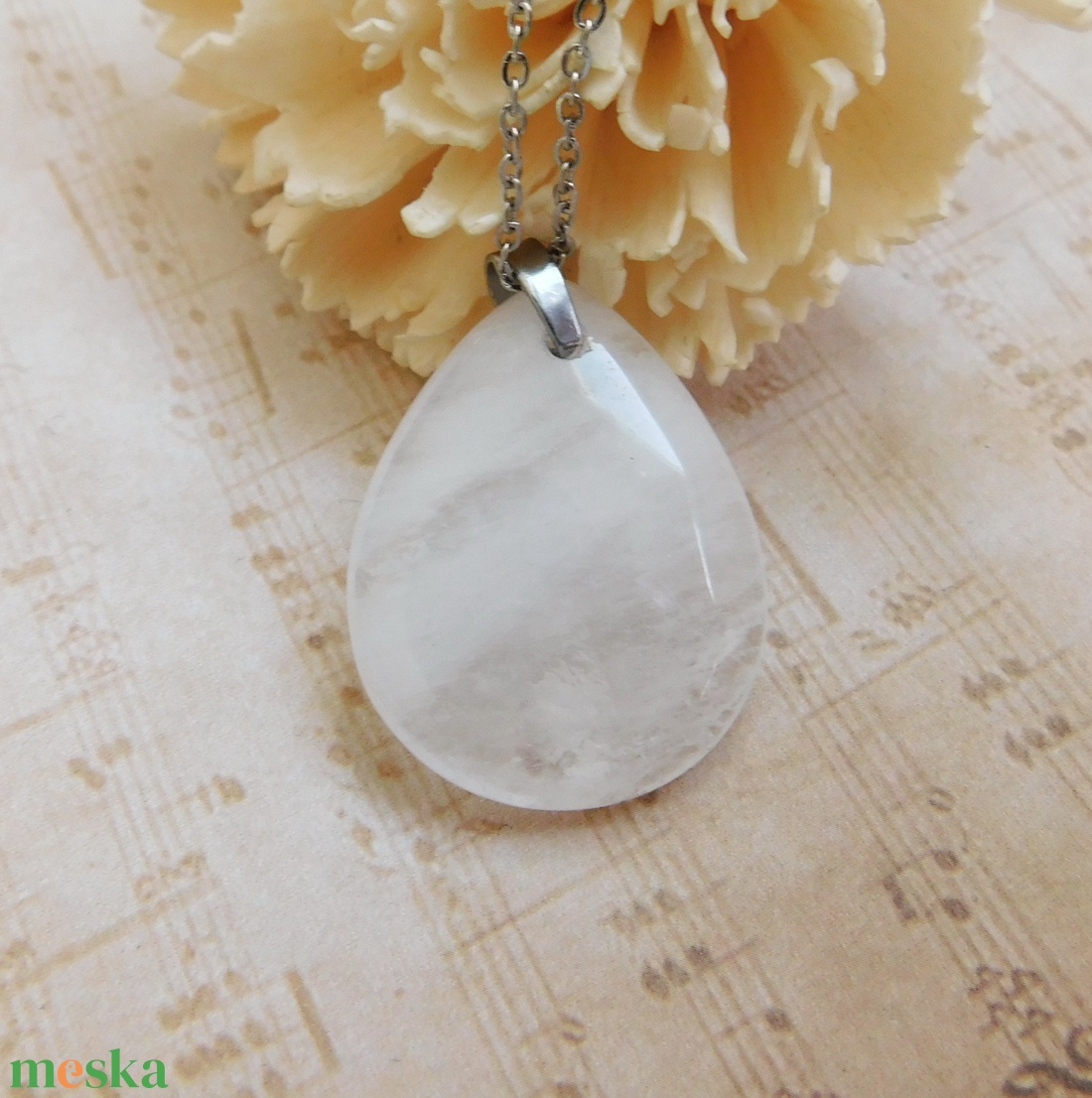 Hegyikristály medál - ékszer - nyaklánc - medálos nyaklánc - Meska.hu