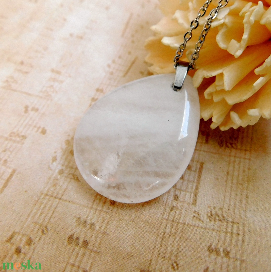 Hegyikristály medál - ékszer - nyaklánc - medálos nyaklánc - Meska.hu