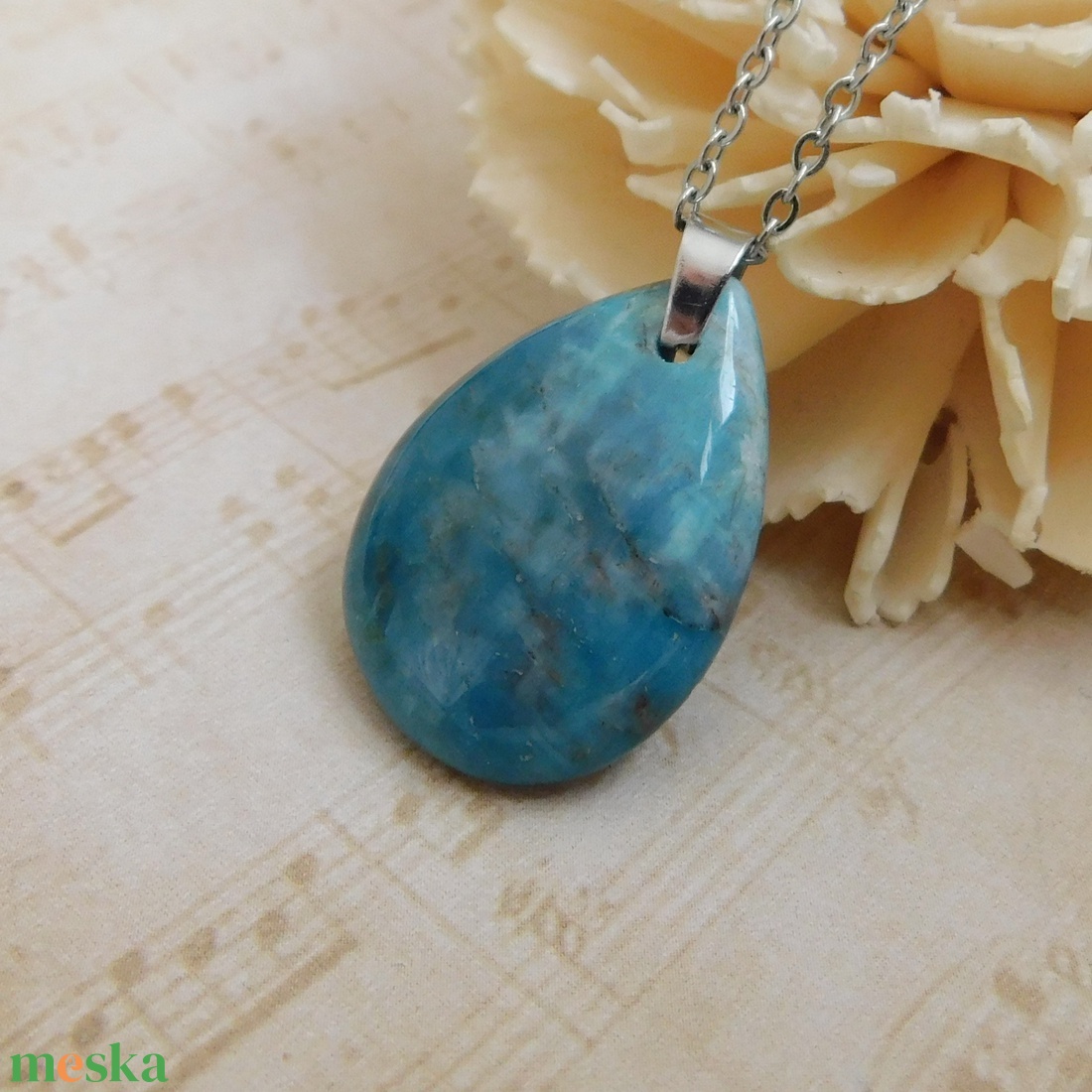 Apatit medál - ékszer - nyaklánc - medál - Meska.hu