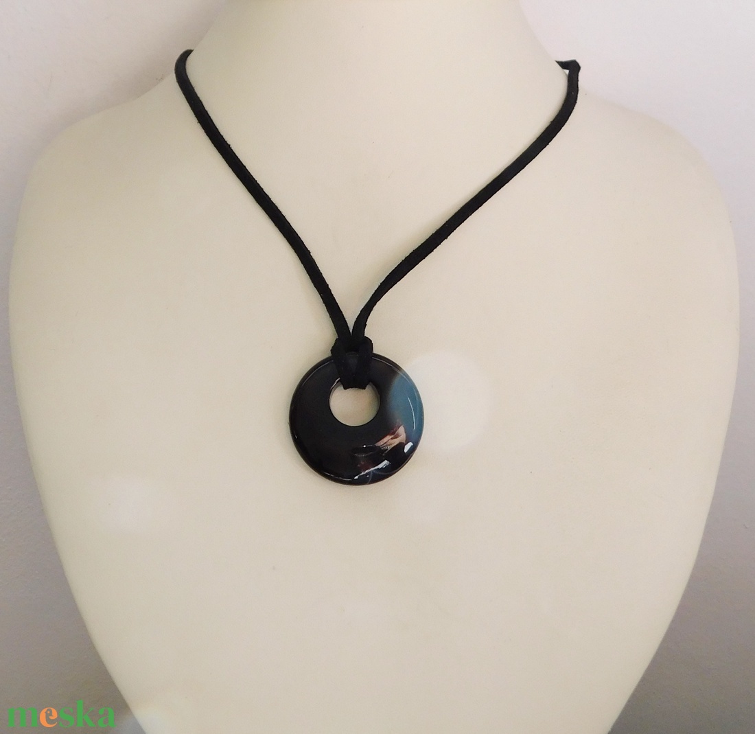 Ónix nyaklánc - ékszer - nyaklánc - medálos nyaklánc - Meska.hu