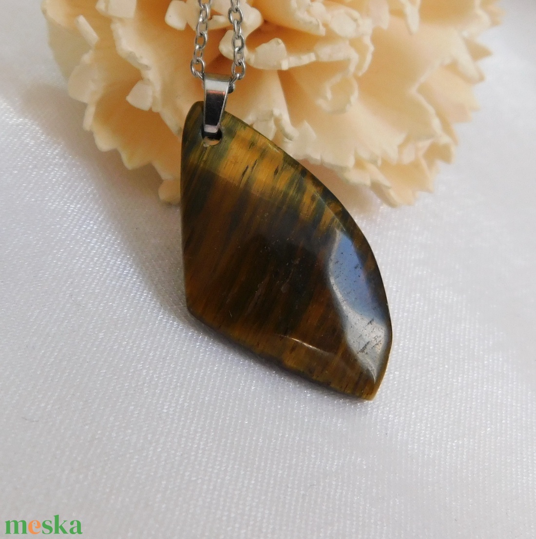 Tigrisszem medál - ékszer - nyaklánc - medál - Meska.hu Tigrisszem medál - ékszer - nyaklánc - medál - Meska.hu