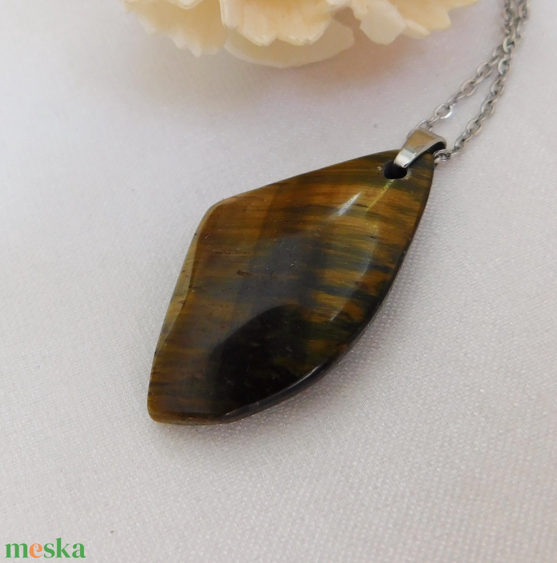 Tigrisszem medál - ékszer - nyaklánc - medál - Meska.hu Tigrisszem medál - ékszer - nyaklánc - medál - Meska.hu