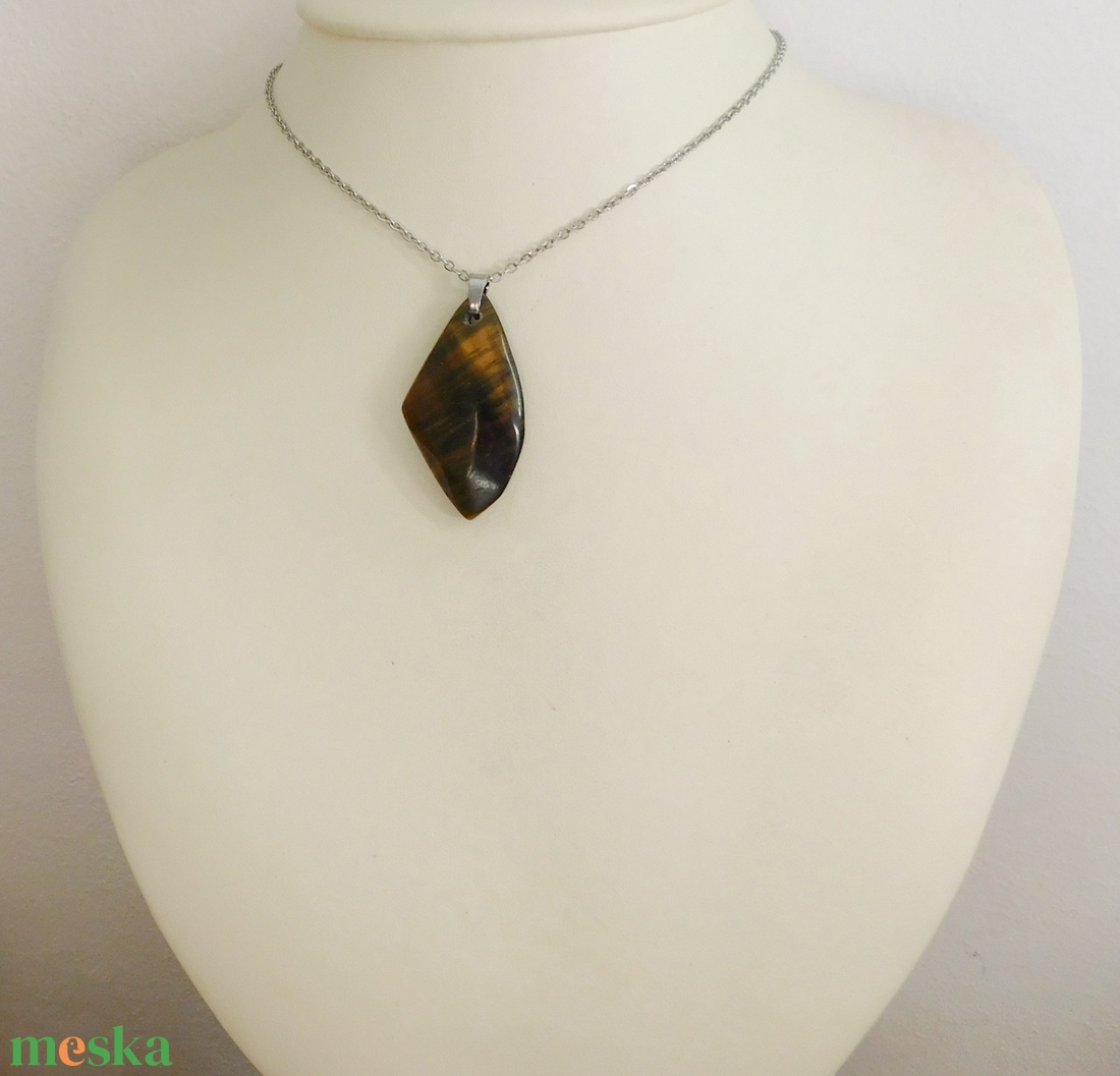 Tigrisszem medál - ékszer - nyaklánc - medál - Meska.hu Tigrisszem medál - ékszer - nyaklánc - medál - Meska.hu