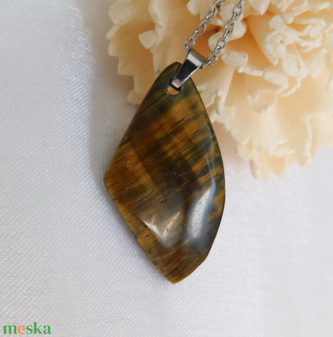 Tigrisszem medál - ékszer - nyaklánc - medál - Meska.hu Tigrisszem medál - ékszer - nyaklánc - medál - Meska.hu