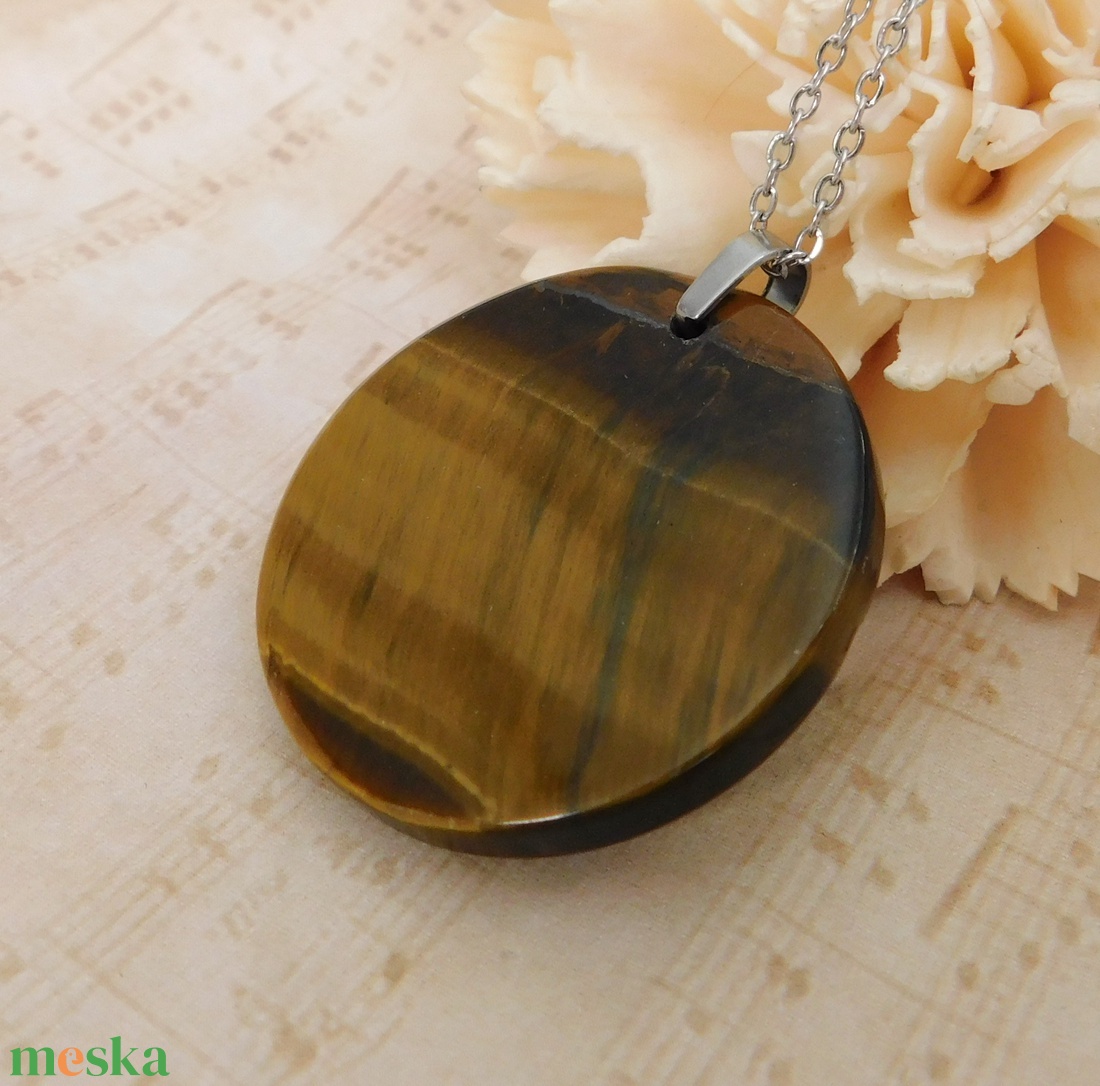 Tigrisszem medál - ékszer - nyaklánc - medál - Meska.hu Tigrisszem medál - ékszer - nyaklánc - medál - Meska.hu