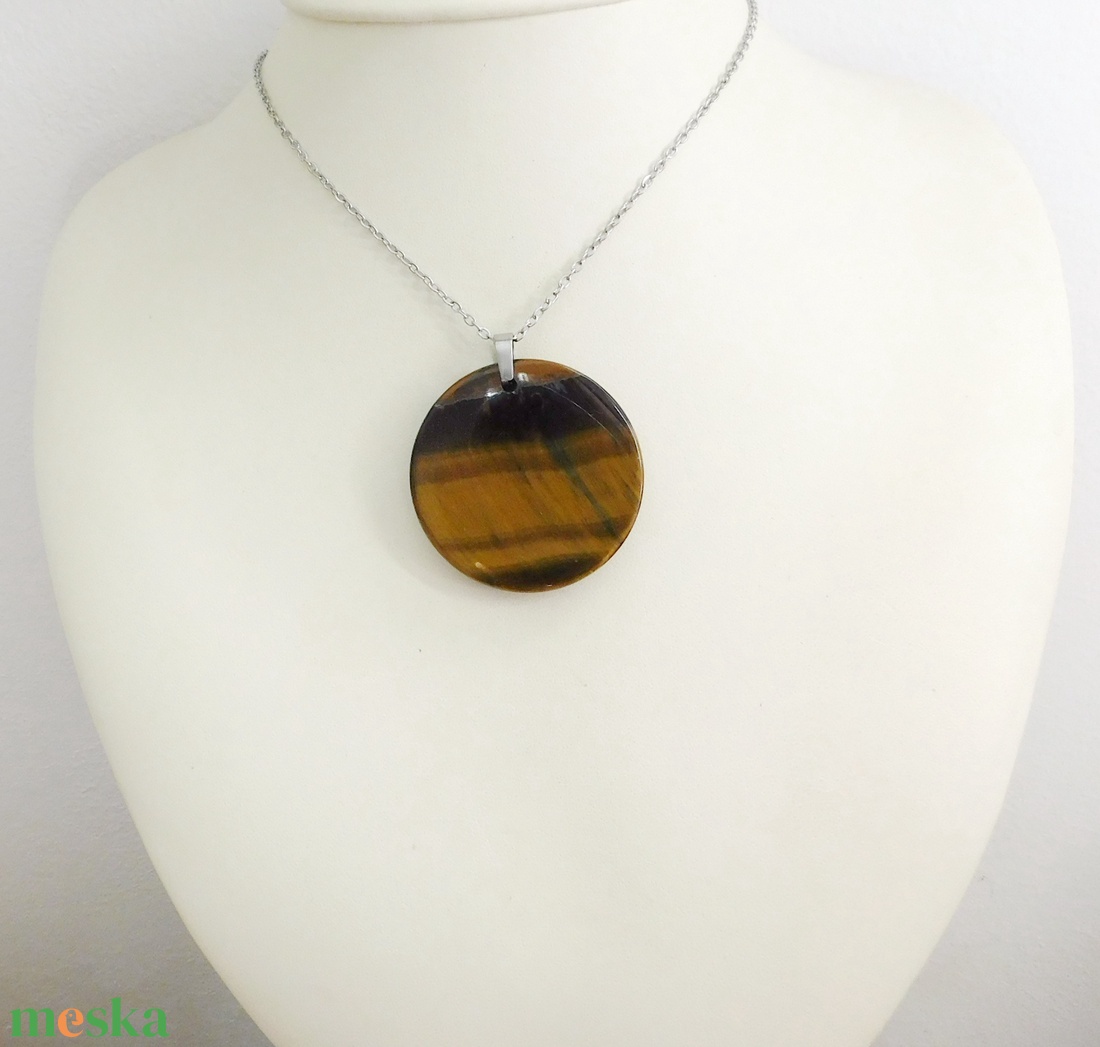 Tigrisszem medál - ékszer - nyaklánc - medál - Meska.hu Tigrisszem medál - ékszer - nyaklánc - medál - Meska.hu