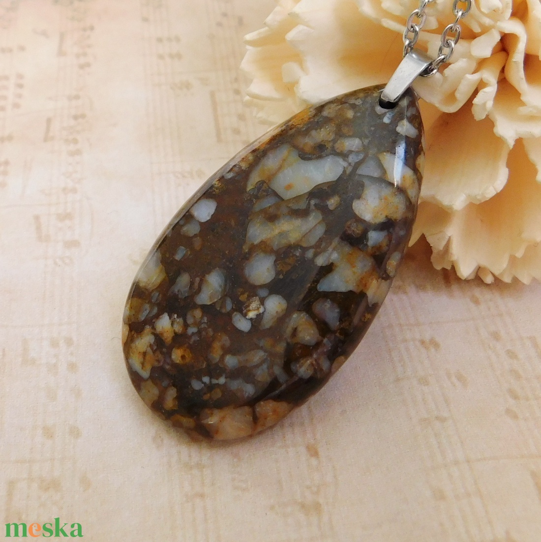 Llanit (liberit) medál - ékszer - nyaklánc - medálos nyaklánc - Meska.hu