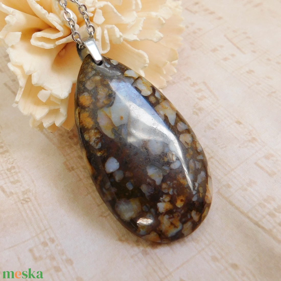 Llanit (liberit) medál - ékszer - nyaklánc - medálos nyaklánc - Meska.hu