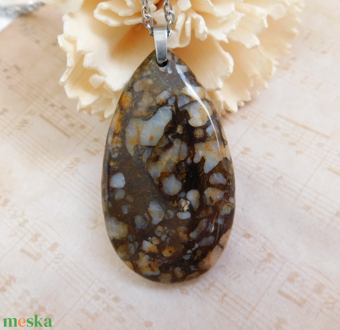 Llanit (liberit) medál - ékszer - nyaklánc - medálos nyaklánc - Meska.hu