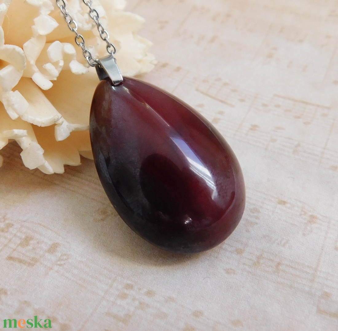 Karneol medál - ékszer - nyaklánc - medál - Meska.hu