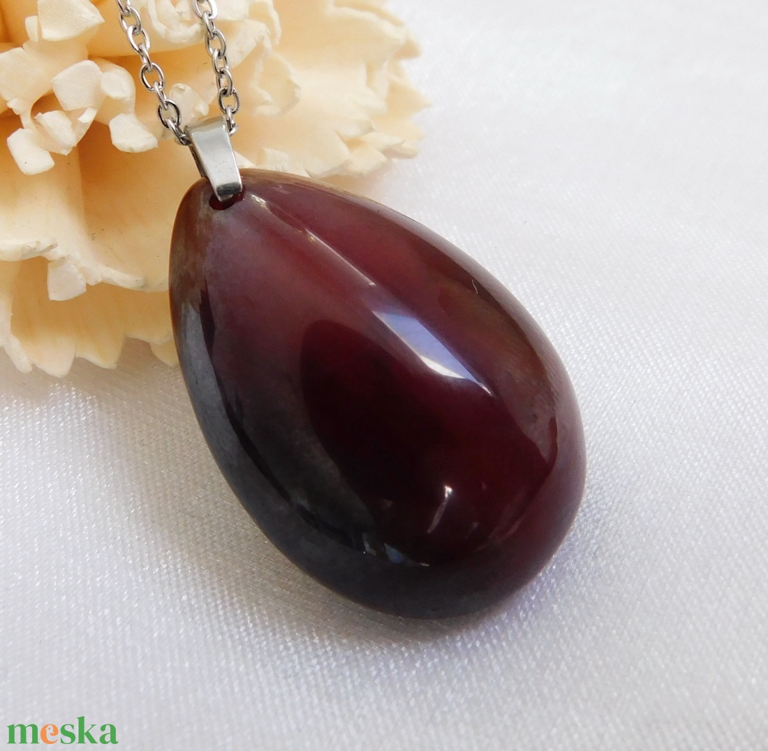 Karneol medál - ékszer - nyaklánc - medál - Meska.hu