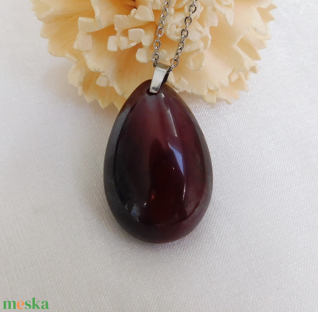 Karneol medál - ékszer - nyaklánc - medál - Meska.hu