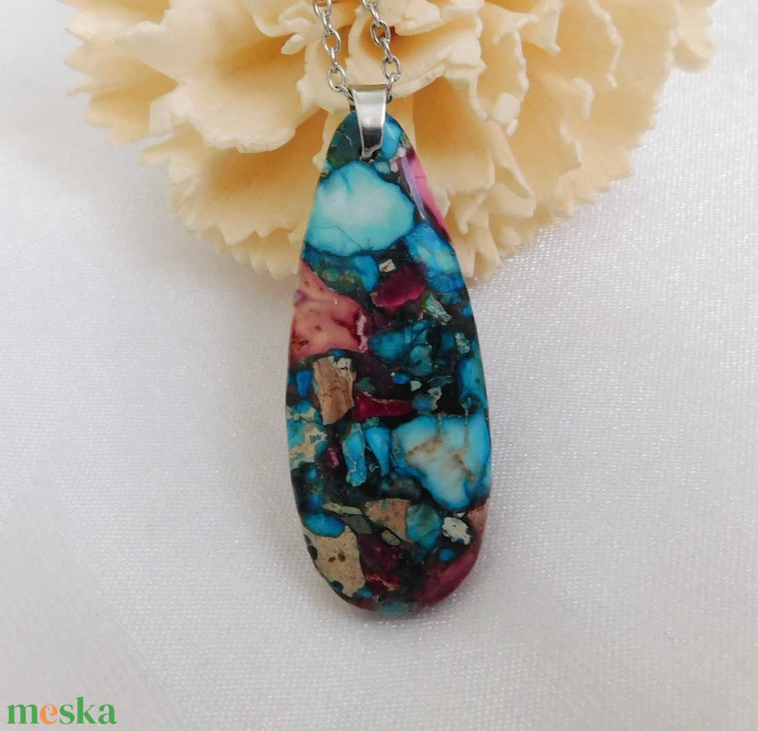 Variszcit medál  - ékszer - nyaklánc - medálos nyaklánc - Meska.hu