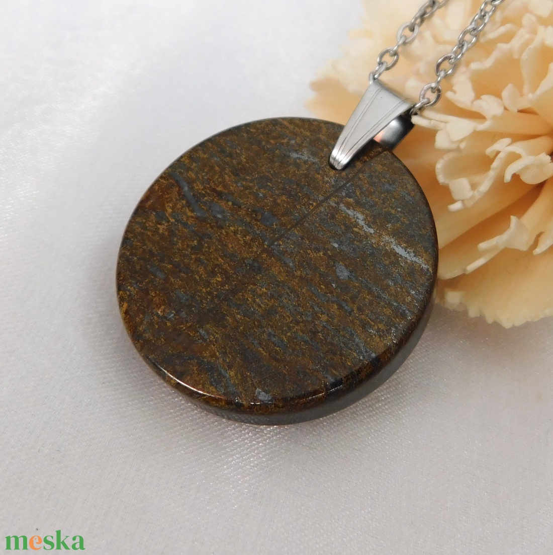 Bronzit medál - ékszer - nyaklánc - medálos nyaklánc - Meska.hu