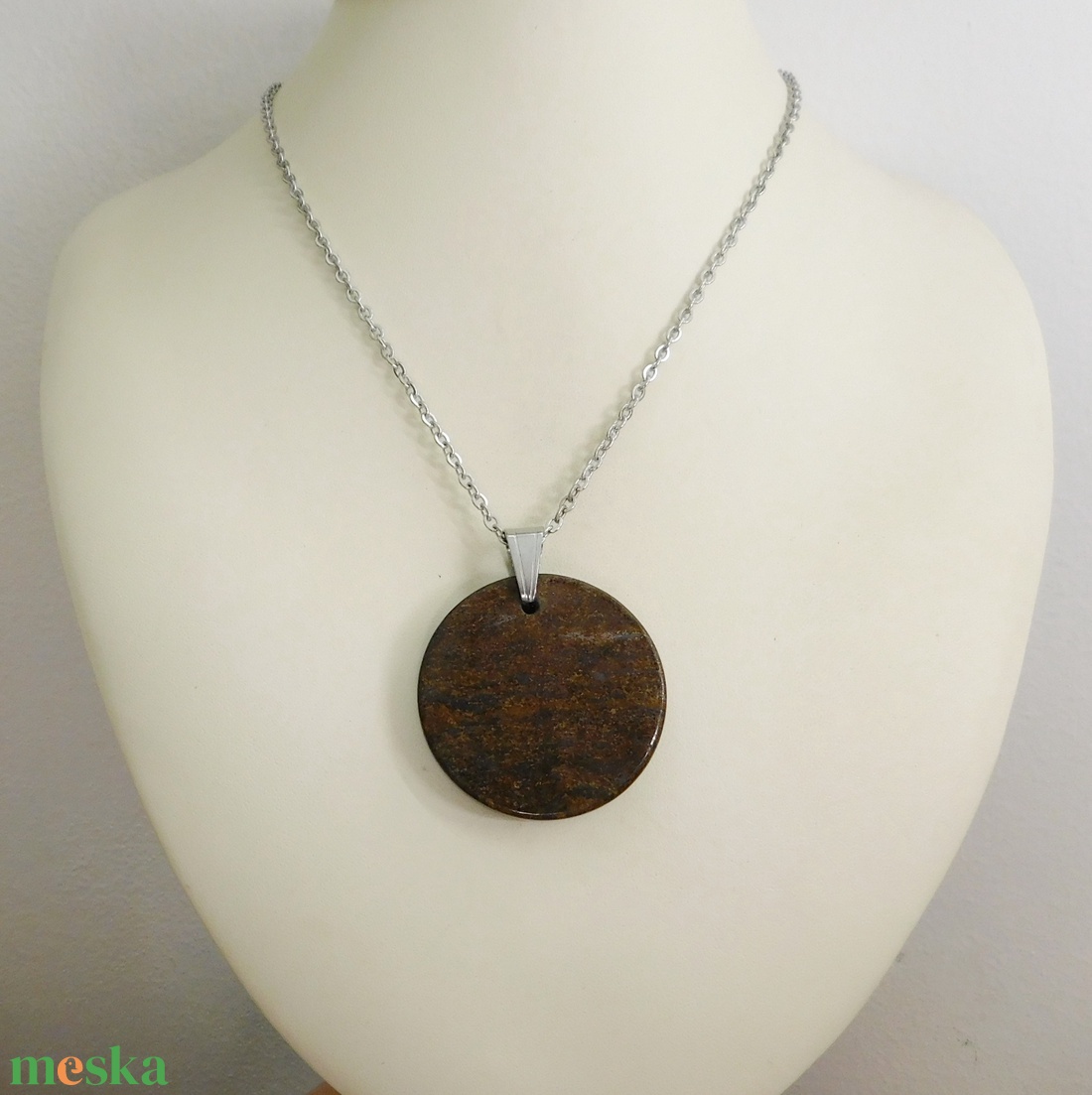 Bronzit medál - ékszer - nyaklánc - medálos nyaklánc - Meska.hu