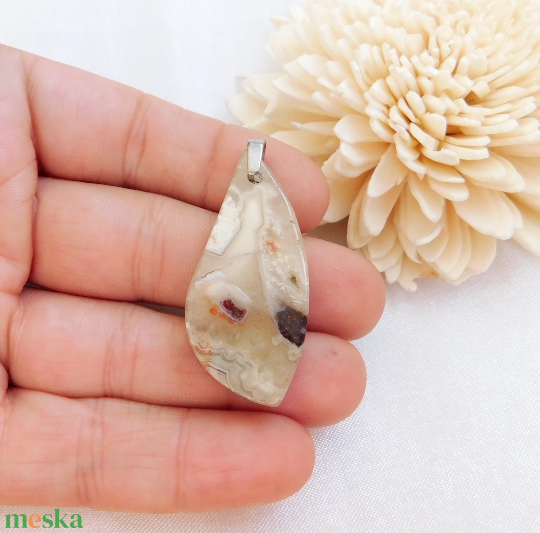 Akció! Csipkeachát  - ékszer - nyaklánc - medálos nyaklánc - Meska.hu