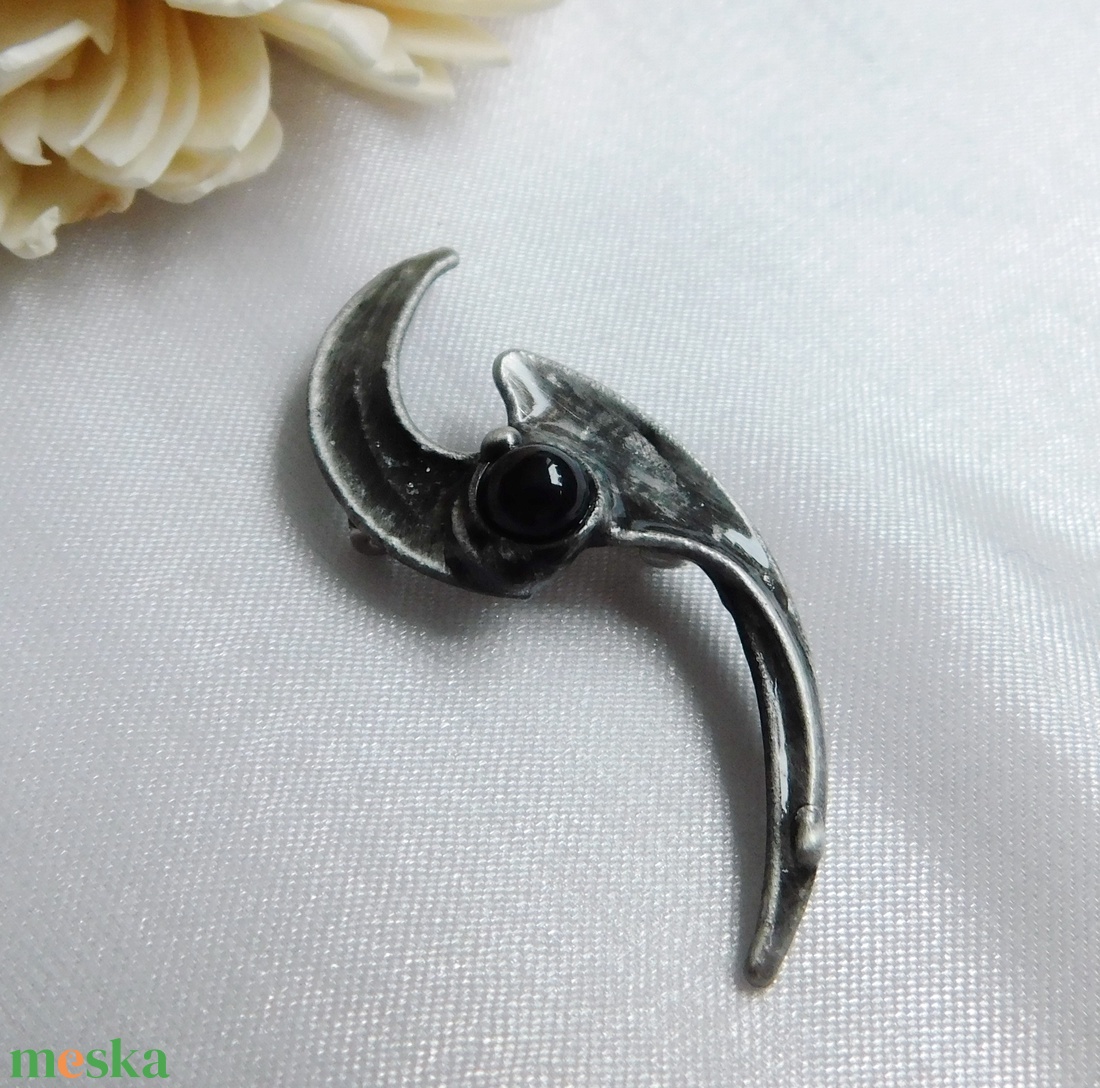 Turmalin bross / kitűző - ékszer - kitűző és bross - Meska.hu