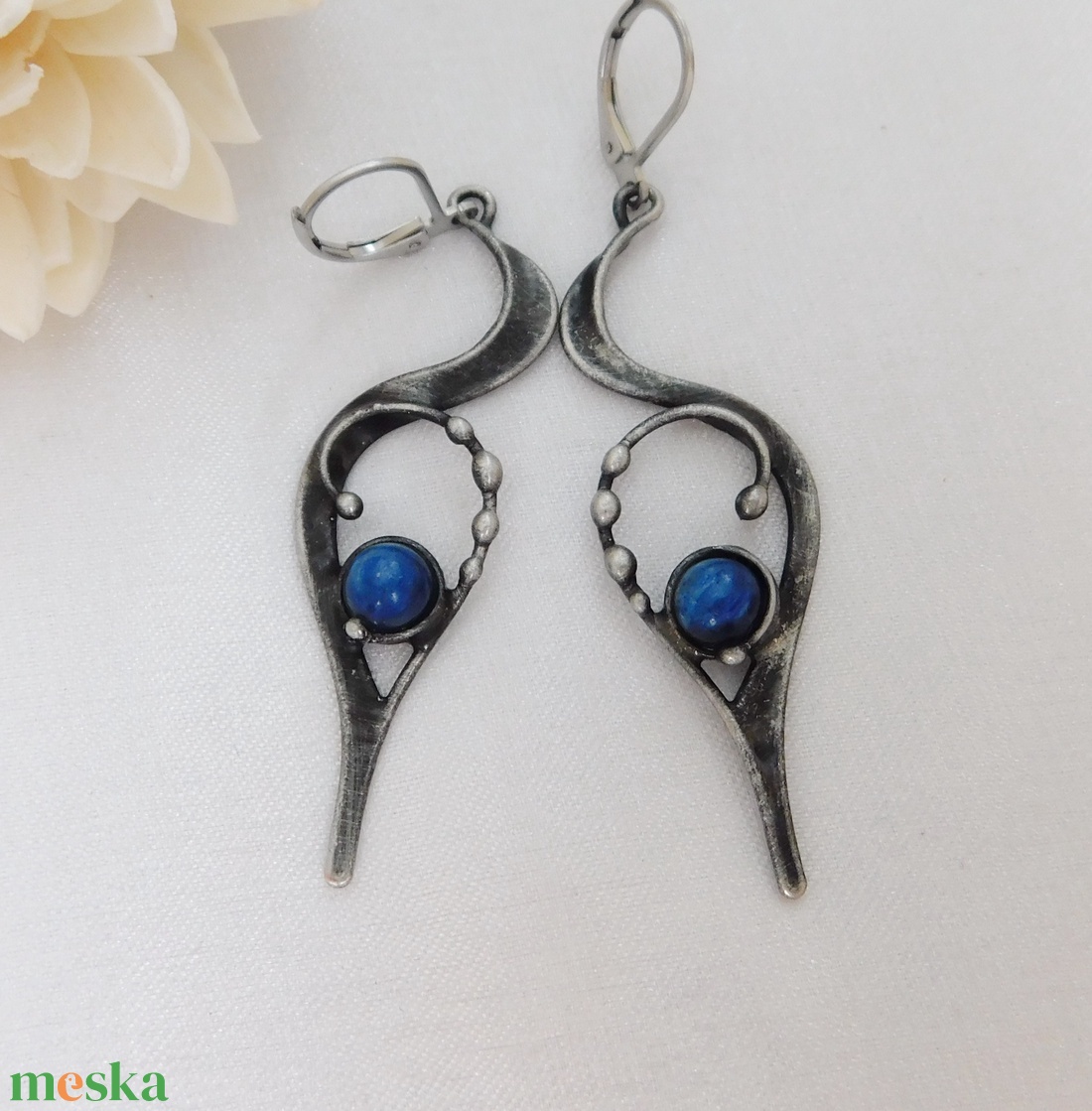 Kianit fülbevaló - ékszer - fülbevaló - pötty fülbevaló - Meska.hu